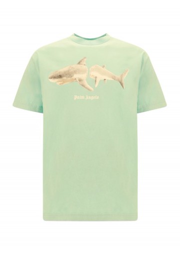 Palm Angels - White Shark T-shirt - Mens -