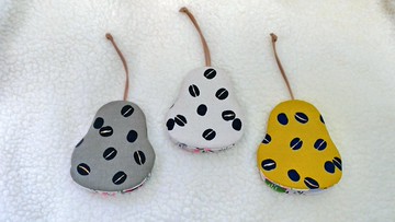 咖啡豆 梨型鑰匙包【K180626】