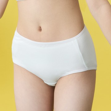 嬪婷-學生系列-Q萌牛奶 M-3L中腰三角褲(青梅綠)-BS3147C6