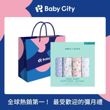 【aden+anais】經典多功能包巾4入/彩墨蝶舞 ✨送禮首選✨新生禮✨彌月禮✨育兒好物