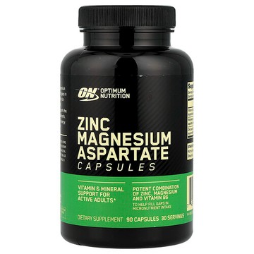 Optimum Nutrition, 天冬氨酸鎂鋅片劑，90 粒膠囊