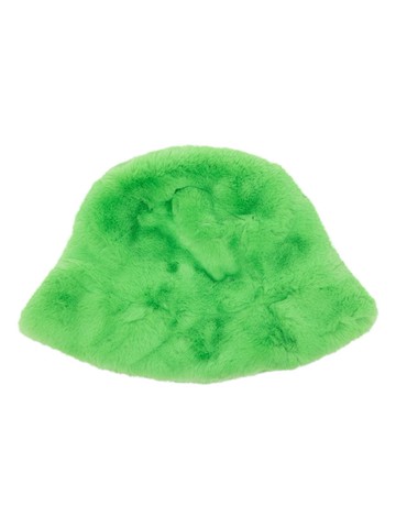 Jakke - Hattie faux-fur bucket hat - women - Recycled Polyester/Viscose/Recycled Polyester - One Size - Green
