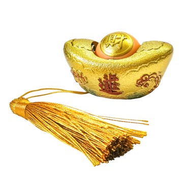 財神小舖 轉進八方財 金元寶擺件 HS-3010  7 x 4.5 x 4cm  金色