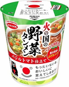 エースコック もったいないをおいしいに 火の国の野菜タンメン バジルトマト仕立て 60g ×12個