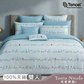 Tonia Nicole 東妮寢飾Jr 氣球歡樂遊環保印染100%萊賽爾天絲兩用被床包組(雙人)