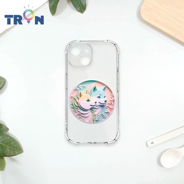 TRON IPhone 13 MINI 可愛紙雕柴犬 四角防摔 軟殼 手機殼
