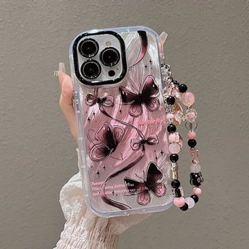 ins水墨色飛舞蝴蝶適用于OPPOA5Pro手機殼A3i新款A2/A1活力版A97/A96/A93S防摔A72/A58X全包A32透明A55保護套