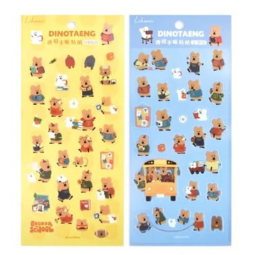 DINOTAENG 透明手帳貼紙【九乘九購物網】