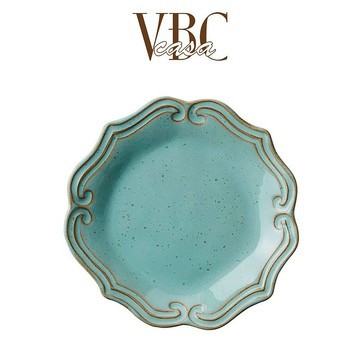 義大利VBC casa-FONDACO系列23cm副餐盤(蒂芬妮綠)