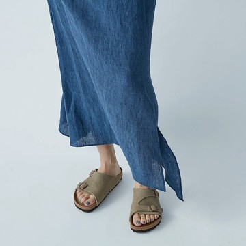 魚尾長裙 - 礦藍