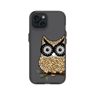 iPhone 15 Clear 酷墨灰 - 花生騷 WasangShow - 貓頭鷹