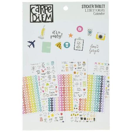 Simple Stories Carpe Diem A5 ステッカーカレンダー マルチカラー 並行輸入品