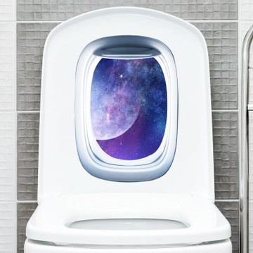 【MR.ZAKKA】創意萬用裝飾貼紙-景觀主題 海底星空窗景 J款 居家布置 DIY可移式壁貼 無痕壁貼 牆貼