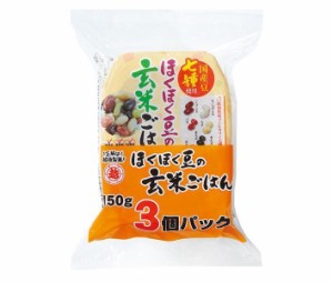 越後製菓 ほくほく豆の玄米ごはん 3食パック (150g×3個)×4個入×(2ケース)｜ 送料無料