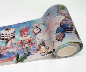 Vintage Christmas extra wide washi tape (Nutcracker Sugar Pl