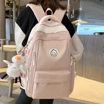 書包女初中生女生旅行輕便大容量背包高中生大學生2024新款雙肩包