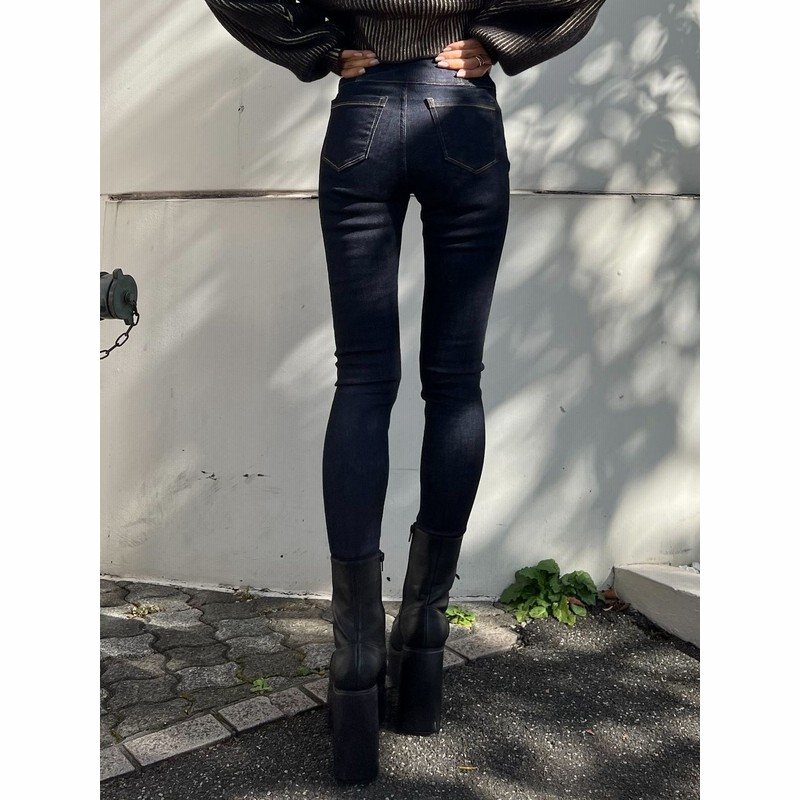 EMODA フィックスハイウエストデニム（XS）（エモダ EMODA