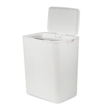 【太星電工】自動掀蓋垃圾桶12L(時尚白)TC120W (2台以上請分2單)