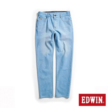 EDWIN 男裝 JERSEYS 冰河玉永久涼感丹寧直筒迦績褲 (拔淺藍)