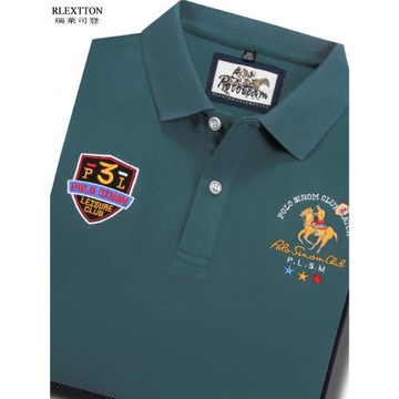 清倉特價秋季長袖男T恤 保羅刺繡Polo衫高檔男裝有領體恤休閑翻領