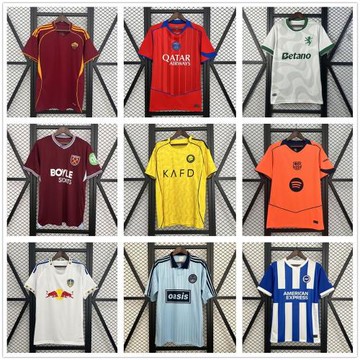 2526賽季泰版上衣博卡馬賽巴黎巴薩拜仁曼城國米熱刺球迷足球衣