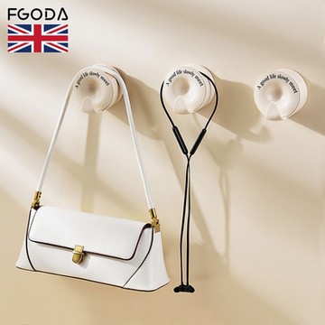 英國FGODA 圓形壁掛式包包掛勾-3入-多色可選