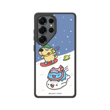 Galaxy S25 Ultra SolidSuit 黑 - 貓貓蟲咖波 Bugcat Capoo - 滑雪趣