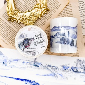 NO.068 玉樹銀花The village blanket by snow / 紙膠帶