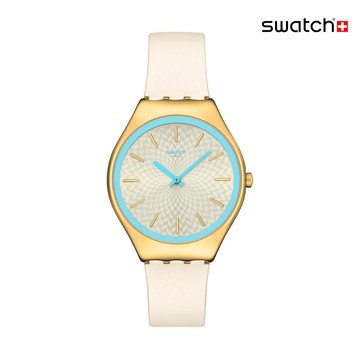 Swatch COCO HO BLU 超薄手錶/男錶/女錶/瑞士製造 SYXG127 (38mm)【官方旗艦店】