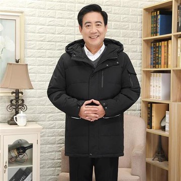 【米蘭精品】羽絨外套鴨絨夾克-挺拔休閒保暖百搭男外套2色74ib46