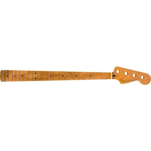 Fender フェンダー ベース用リプレイスメントネック Roasted Maple Jazz Bass Neck, Medium Jumbo Frets, 9.5 Maple, C Shape