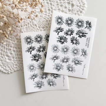 漸變雛菊紙貼紙
