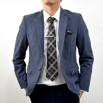 格紋領帶禮盒組 西裝配件四件組【NL193】