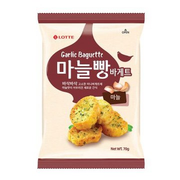 Lotte樂天 法棍麵包餅-大蒜味(70g)