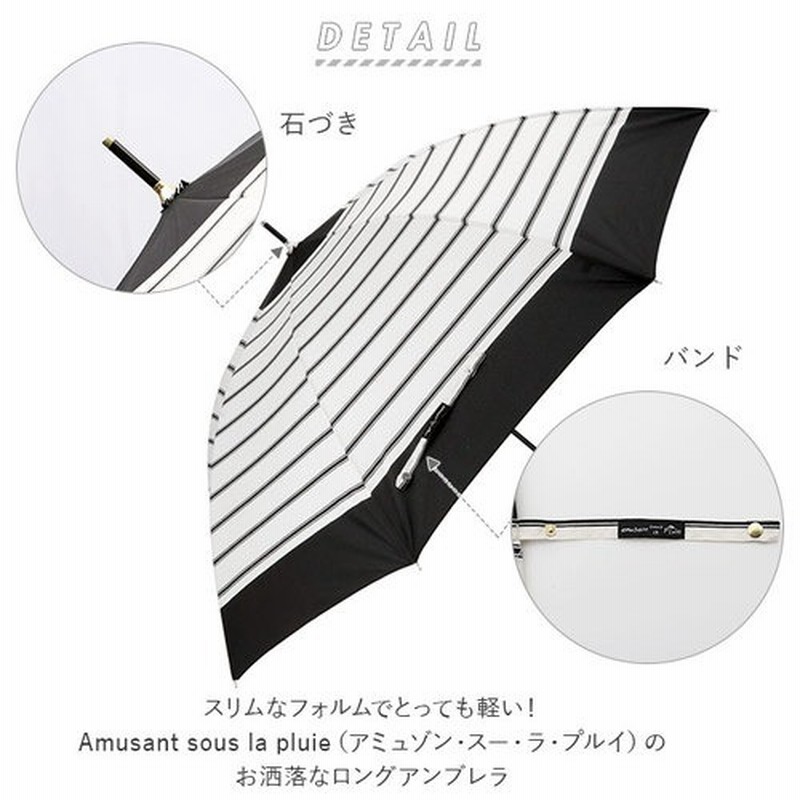 BACKYARD FAMILY 傘 レディース 長傘 60cm 耐風 風に強い 耐風傘 ...
