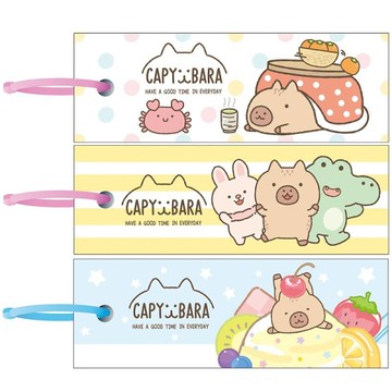 水豚 記憶卡A(小)-圓點/黃/藍