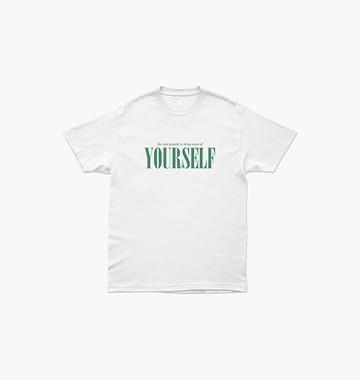 上衣 HAY : YOURSELF T-Shirt - White / Oatmeal (unisex)