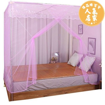 蚊帳 傳統蚊帳 老式蚊帳 綁繩蚊帳 蚊帳家用2025新款涼席無底款1米8床老式款傳統防塵帶頂布單開門