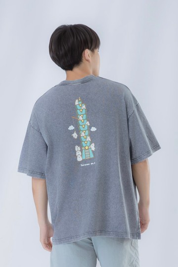 中性水洗Oversize T-shirt-101