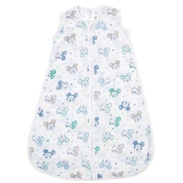 Aden+Anais - 睡袋-迪士尼棉紗防踢睡袋-米奇M號 (肩寬：27cm  下擺最寬處：50cm  長度：76cm)-M號(6-12m...