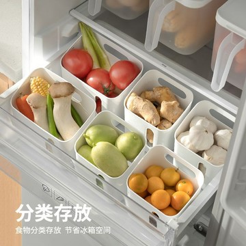 🌞好貨優選🌞冰箱側門收納盒食品食物分類蔬菜保鮮盒水果雜物收納盒姜蒜儲物盒限時下殺
