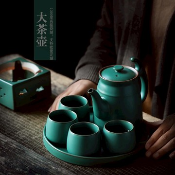 陶瓷茶壺套裝家用大容量泡茶壺一壺四杯日式功夫茶具大茶壺帶過濾