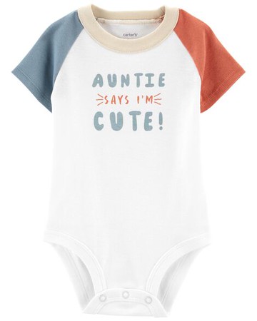 Baby Auntie Short-Sleeve Bodysuit