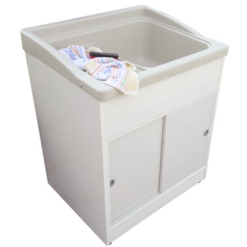 新式大型推門款塑鋼洗衣槽 水槽 洗手台-1入