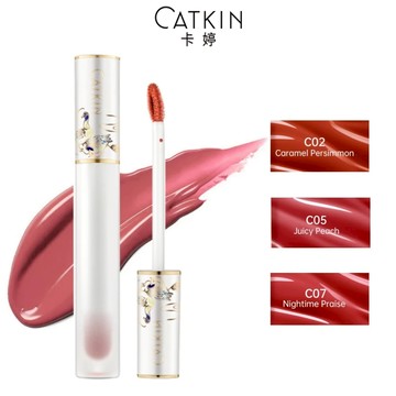 卡婷CATKIN浮生大夢系列水光唇釉持久唇膏保濕水潤可愛鏡面唇彩滋潤素顏不沾杯鏡面唇釉1.8g