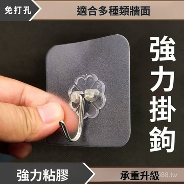 臺灣出貨⚡廚房置物架掛鈎強力強承重免打孔門後墻壁透明粘鈎廚房置物架角架 GWWP