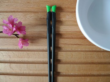 節升筷(綠色單入組)Bamboo Chopsticks(green / one pair)