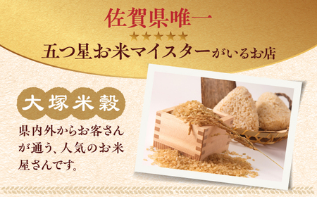 特A獲得！さがびより 玄米 5kg 総計60kg 吉野ヶ里町 大塚米穀店 ご飯 ごはん お米 お弁当 おにぎり 国産  佐賀 ブランド [FCW022]