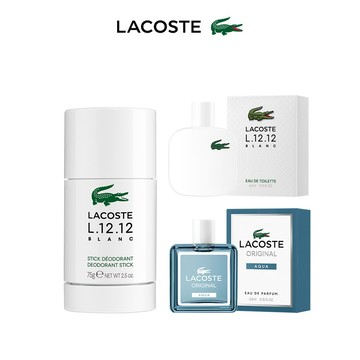 【LACOSTE】經典純白淡香水體香膏75g+迷你瓶4.5mlx2⚡快速出貨