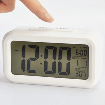 led液晶智能感光貪睡鬧鐘
